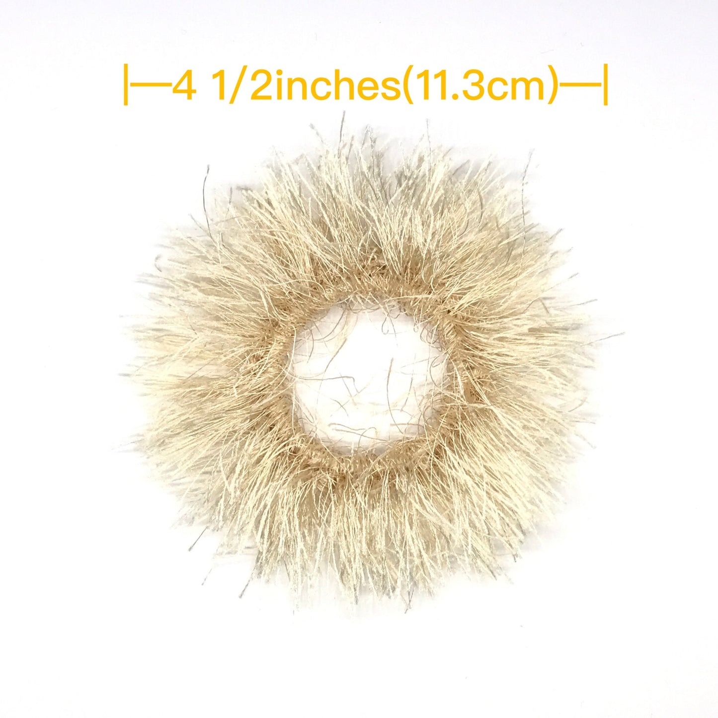 Filament Hair Ties, Fuzzy Hair Ties, Hair Elastic Band, Ponytail Holders, Bun Holders, Hair Tie Bracelet, Beige, Unique, Gift For Girl Her