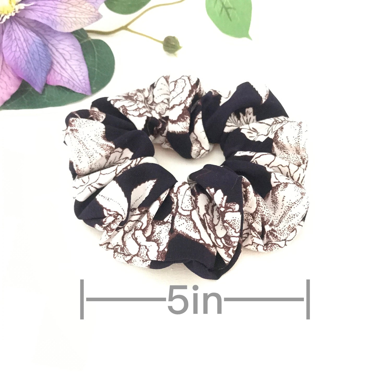 Floral Scrunchies, Fancy Scrunchies, Elegant Scrunchies, Ponytail Holders, Bun Holders, Hair Accessories, Christmas Gift, Gift For Women