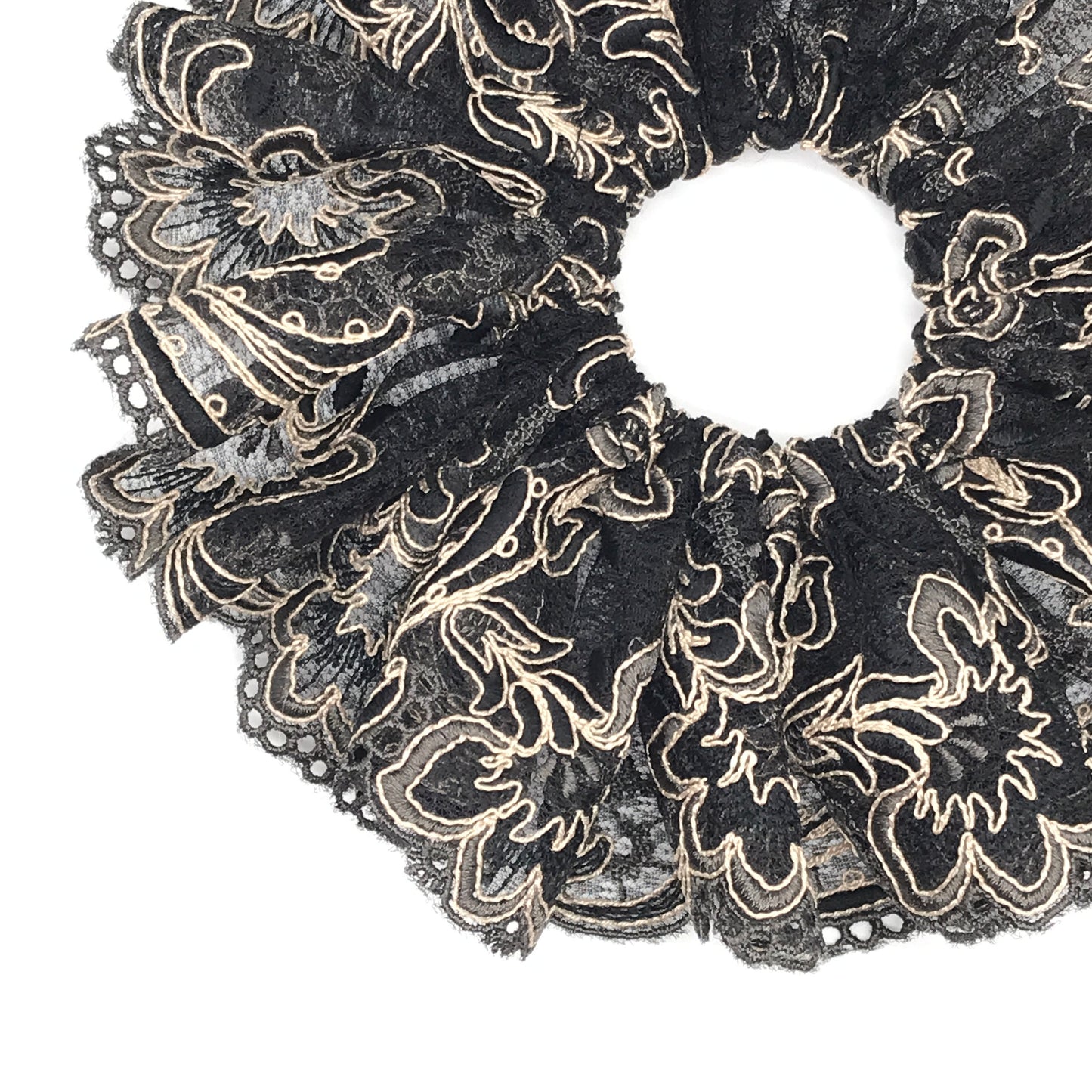 Formal Scrunchies Elegant Scrunchies Gorgeous Scrunchies Embroidery Scrunchy Stylish Hair Ties Ponytail Holders Designed by Daria L Fashion