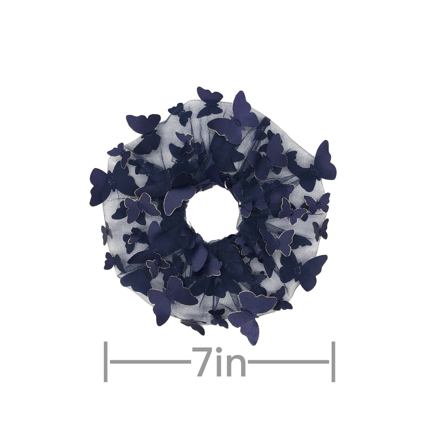 3-D Butterfly Tulle Scrunchies Embroidery Scrunchies Elegant Scrunchies Oversized Scrunchies Ponytail Holders Designed by Daria L Fashion