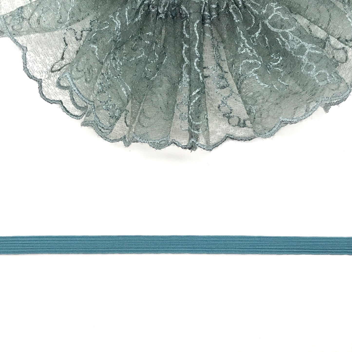 Crystal Embroidered Scrunchies, Feminine, Bar Fits Hair Accessories, Stylish Hair Ties, Creative Ponytail and Bun Holders in Aquamarine