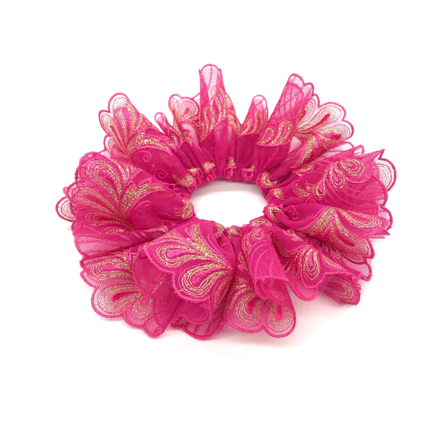Gorgeous Scrunchies, Floral Scrunchy, Passionate Colors, Party Wear, Trendy Hair Accessories, Stylish Hair Ties, Creative Ponytail Holders