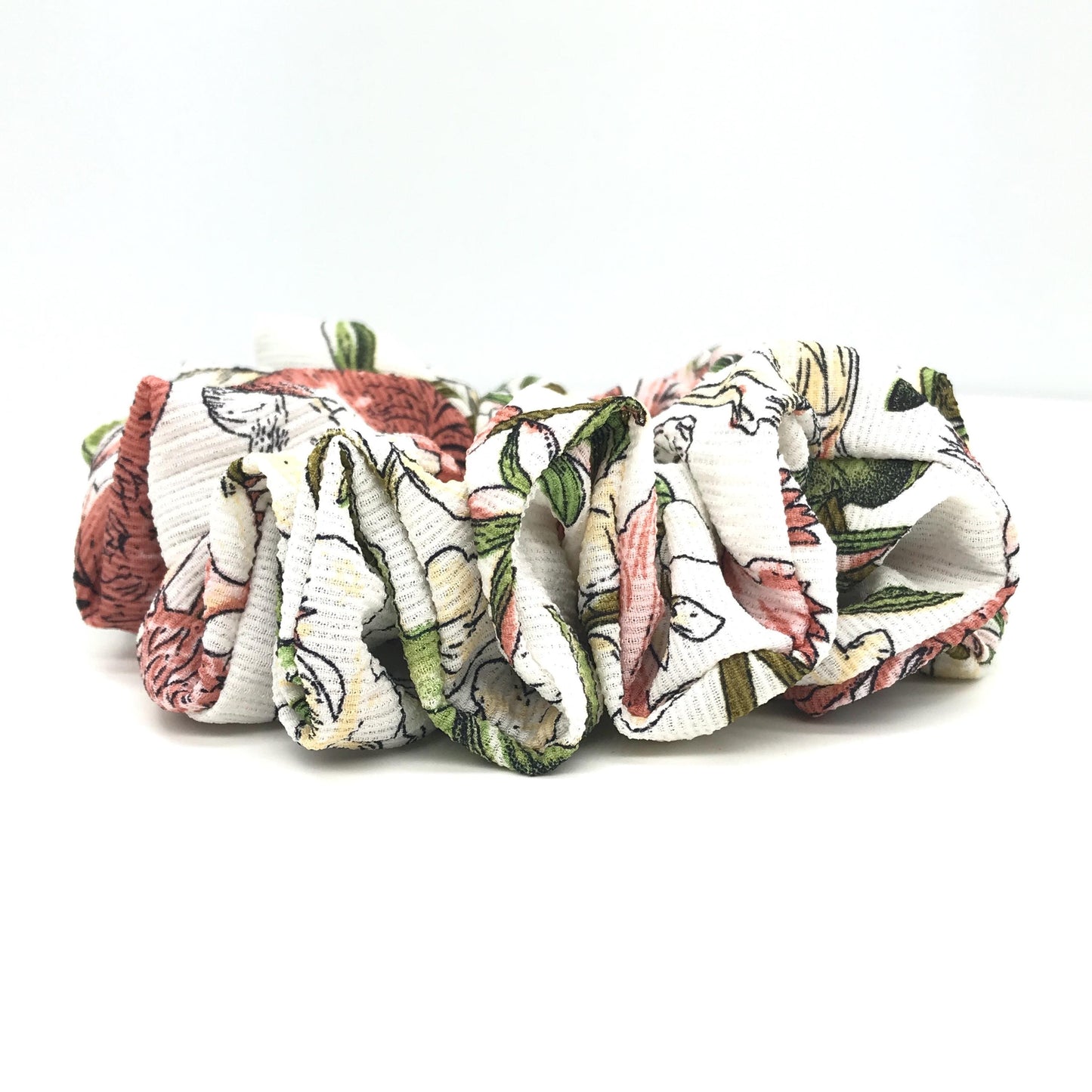 Floral Scrunchies Unique Pattern Daily Party Beach Wear Pretty Ponytail Bun Holders Fancy Hair Ties Stylish Hair Accessories