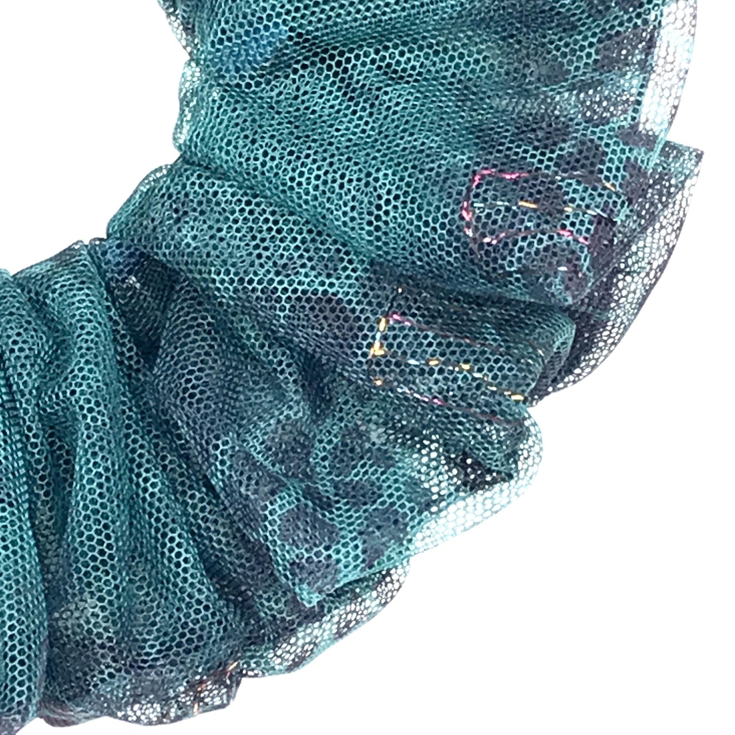 Floral Scrunchies Tull Scrunchy Passionate Colors Daily Wear Trendy Hair Accessories Stylish Hair Ties Creative Ponytail Holders 6in