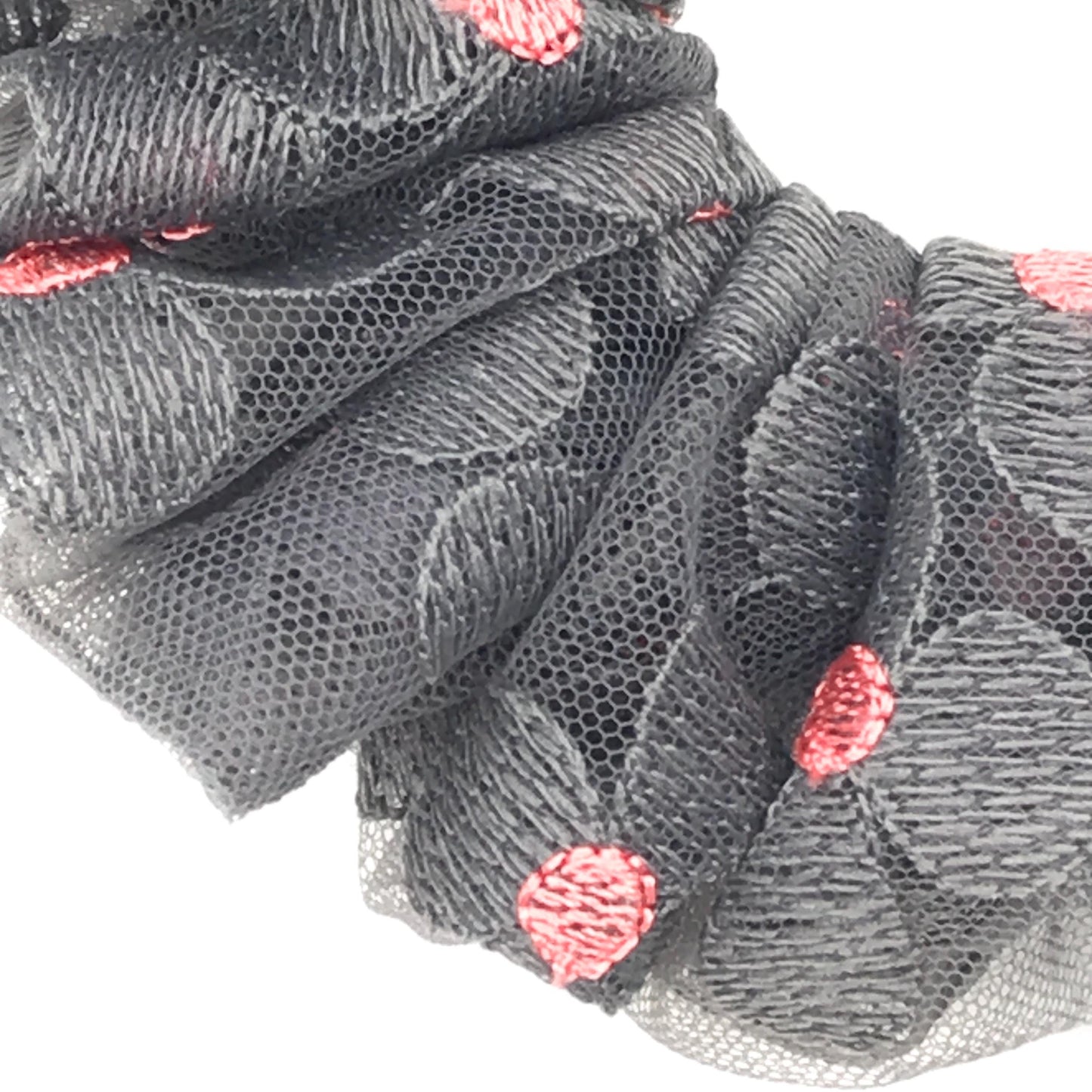 Floral Scrunchies Embroidered Scrunchy Passionate Colors Daily Wear Trendy Hair Accessories Stylish Hair Ties Creative Ponytail Holders 6in