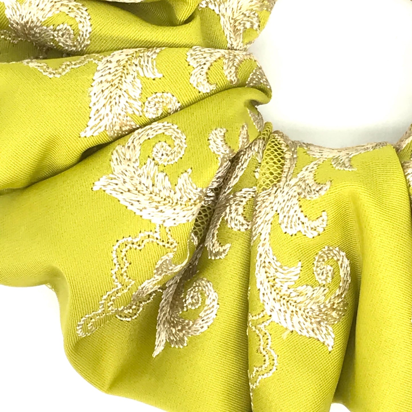 Floral Scrunchies Embroidered Scrunchy Passionate Colors Daily Wear Trendy Hair Accessories Stylish Hair Ties Creative Ponytail Holders