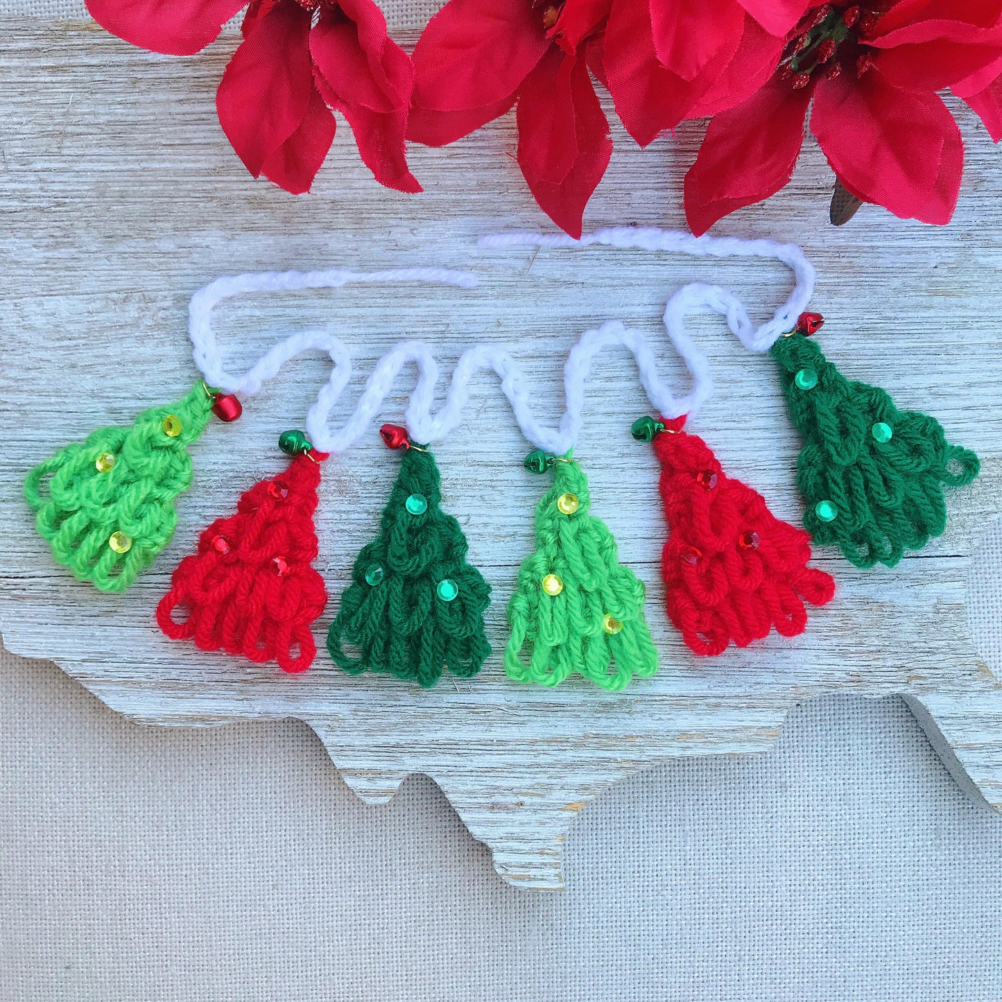 Christmas Tree Decoration crochet Christmas Garlands Crochet Ornament Gift Wrapping Adorable Christmas Tree