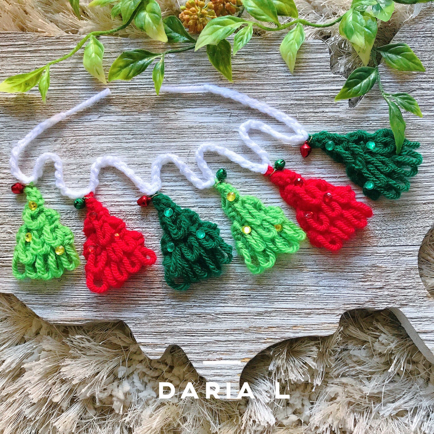 Christmas Tree Decoration crochet Christmas Garlands Crochet Ornament Gift Wrapping Adorable Christmas Tree