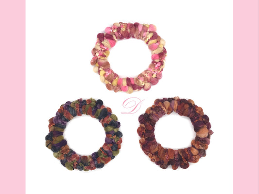 Fancy Hair Ties, Colorful Hair Ties, Stylish Hair Ties,  Ponytail Holder, Bun Holder, Hair Accessories, Unique, Gift For Girl, Gift For Her