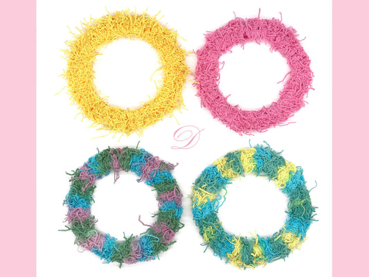 Simple Hair Ties, Multiple Colors, Ponytail Holders, Bun Holders, Hair Accessories, Hair Elastic Band Cute, Crochet, Gift For Girl Her Women