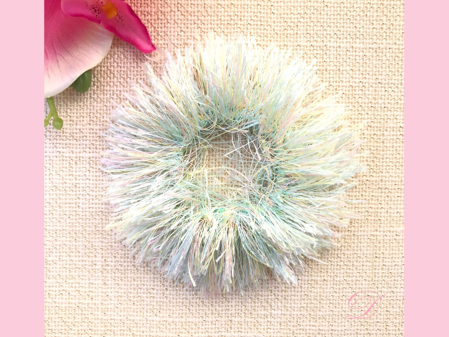 Filament Hair Ties, Fuzzy Hair Ties, Hair Elastic Band, Ponytail Holders, Bun Holders, Hair Tie Bracelet, Colorful, Green, Gift For Girl Her