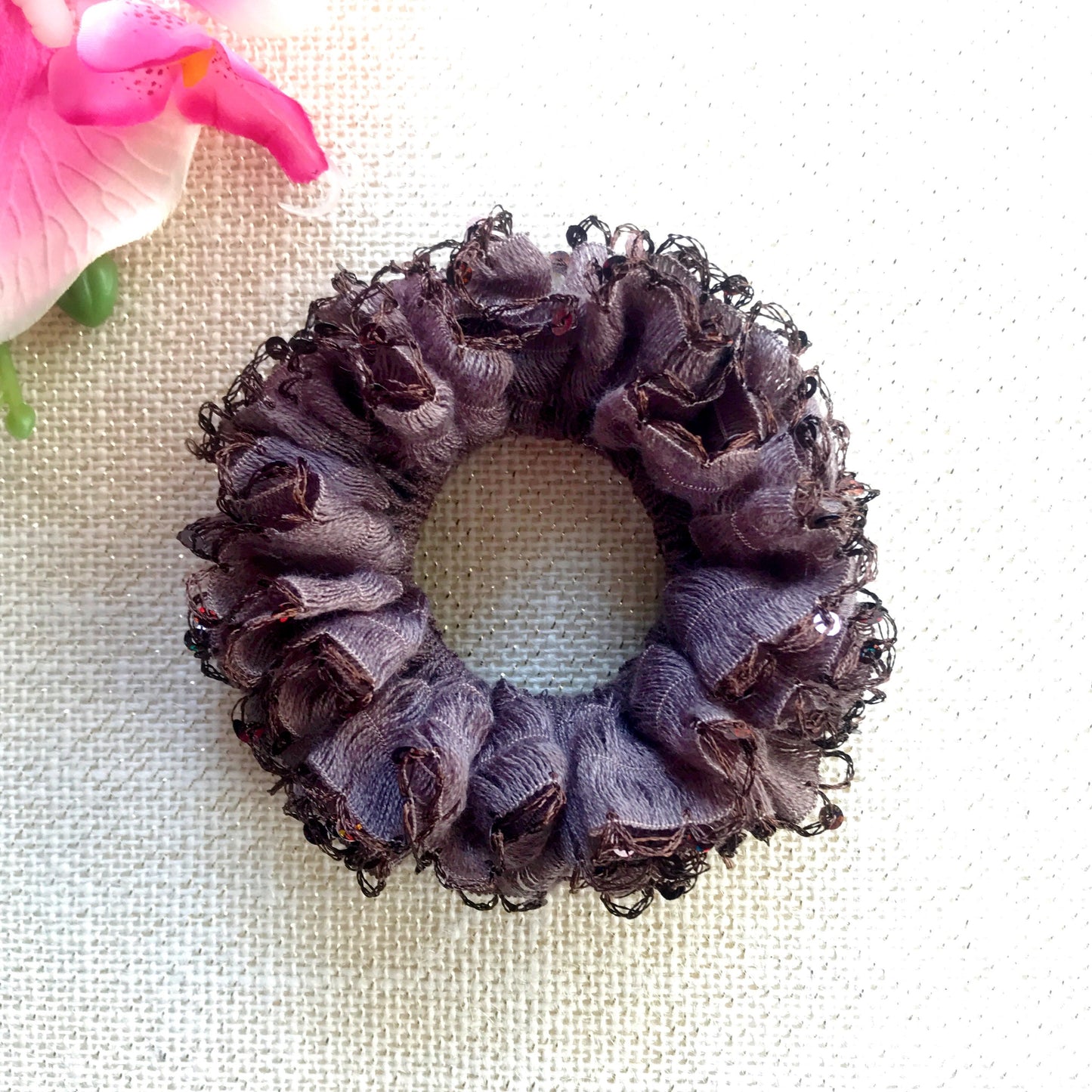 Unique Scrunchies, Frilly Scrunchies, Elegant Scrunchies, Ponytail Holders, Bun Holders, Hair Accessories, Hair Ties, Gift For Girl Her