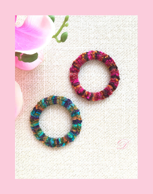 Fancy Hair Ties, Unique Hair Ties, Colorful Hair Ties, Hair Elastic Band, Ponytail Holders, Bun Holders, Gentle Hair Ties, Gift For Girl Her