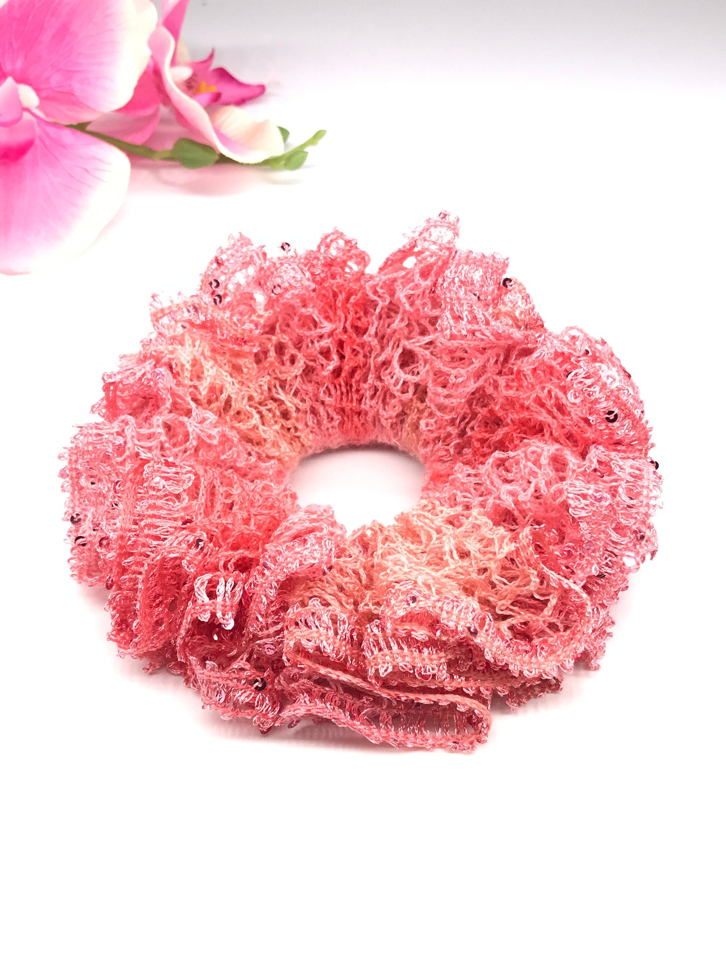 Knit Scrunchies, Unique Scrunchies, Fancy Scrunchies, Scrunchies Crochet, Ponytail Holders, Bun Holders, Hair Accessories, Gift For Girl Her