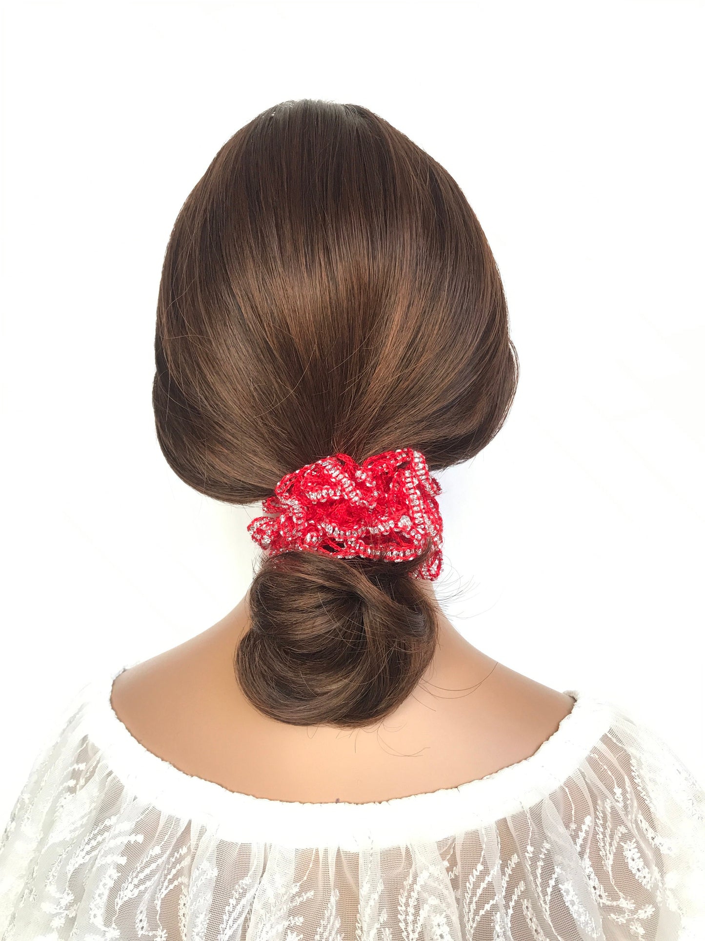 Knit Scrunchies, Fancy Scrunchies, Frilly Scrunchies, Scrunchies Crochet, Ponytail Holders, Bun Holders, Hair Accessories, Gift For Girl Her