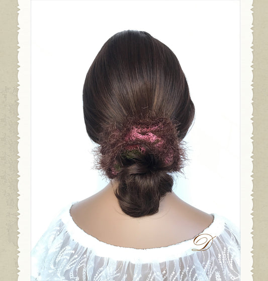 Fancy Scrunchies, Knit Scrunchies, Unique Scrunchies, Ponytail Holders, Bun Holders, Hair Accessories, Colorful, Hair Tie, Gift For Girl Her