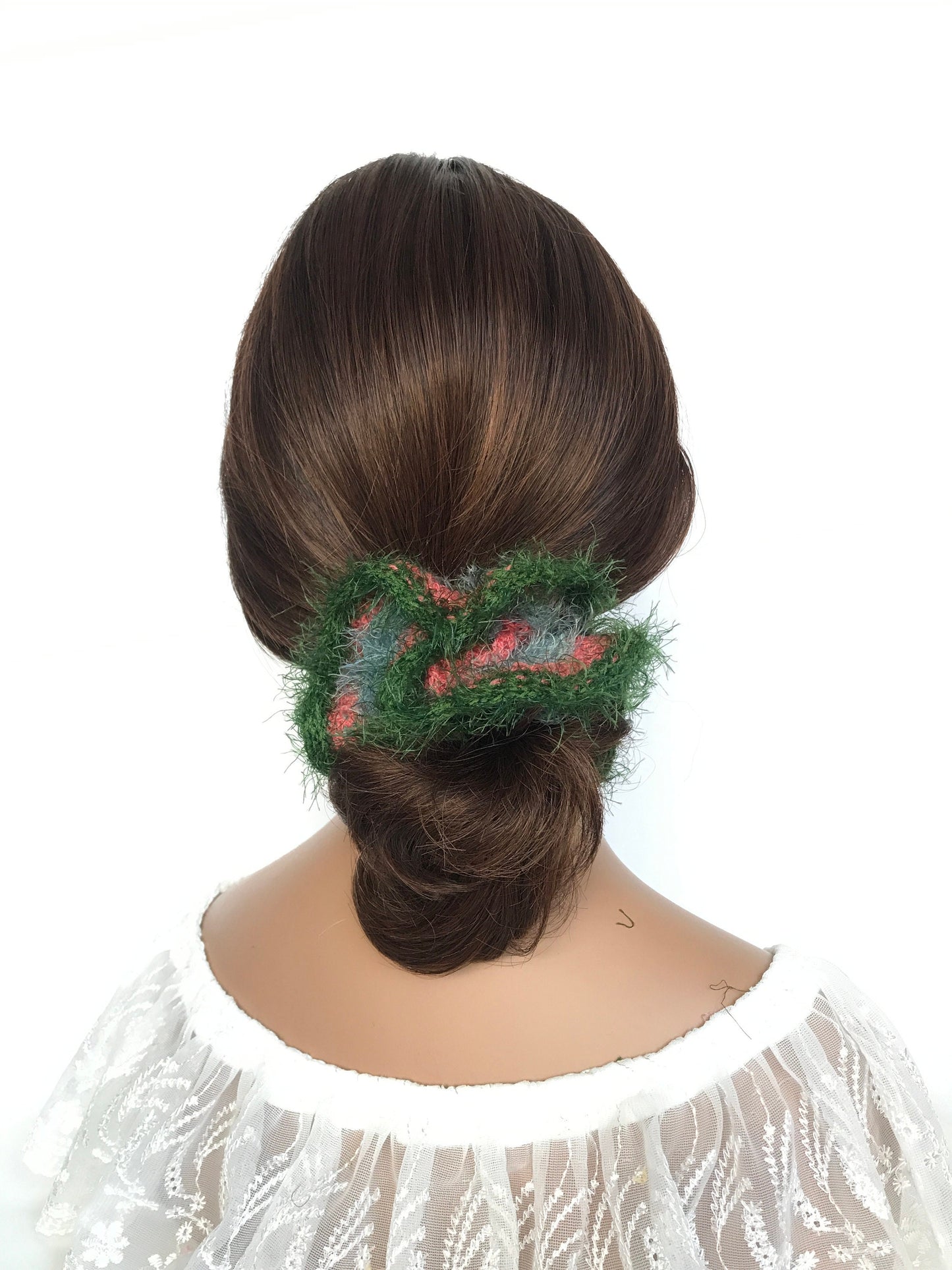 Fancy Scrunchies, Knit Scrunchies, Unique Scrunchies, Ponytail Holders, Bun Holders, Hair Accessories, Hair Ties, Crochet, Gift For Girl Her