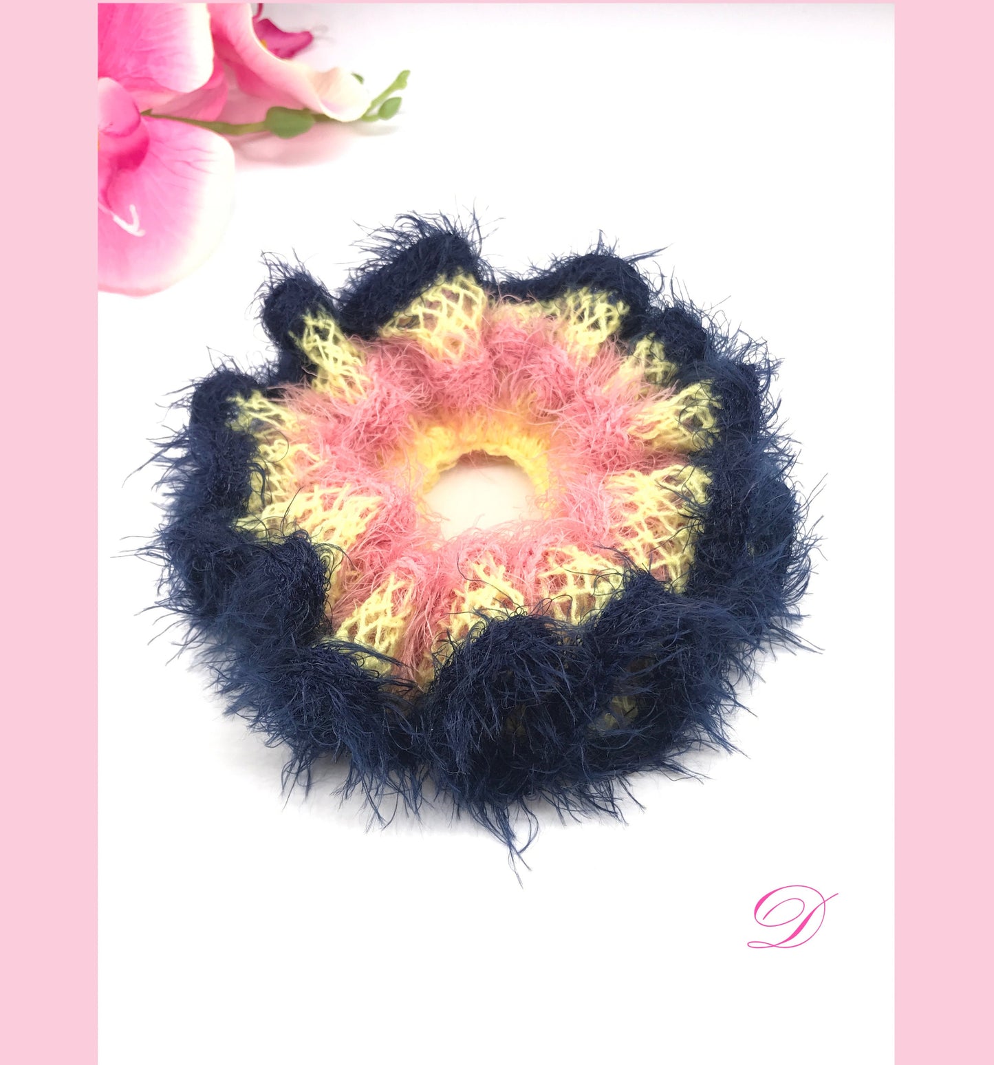 Fancy Scrunchies, Knit Scrunchies, Unique Scrunchies, Ponytail Holders, Bun Holders, Hair Accessories, Hair Ties, Crochet, Gift For Girl Her