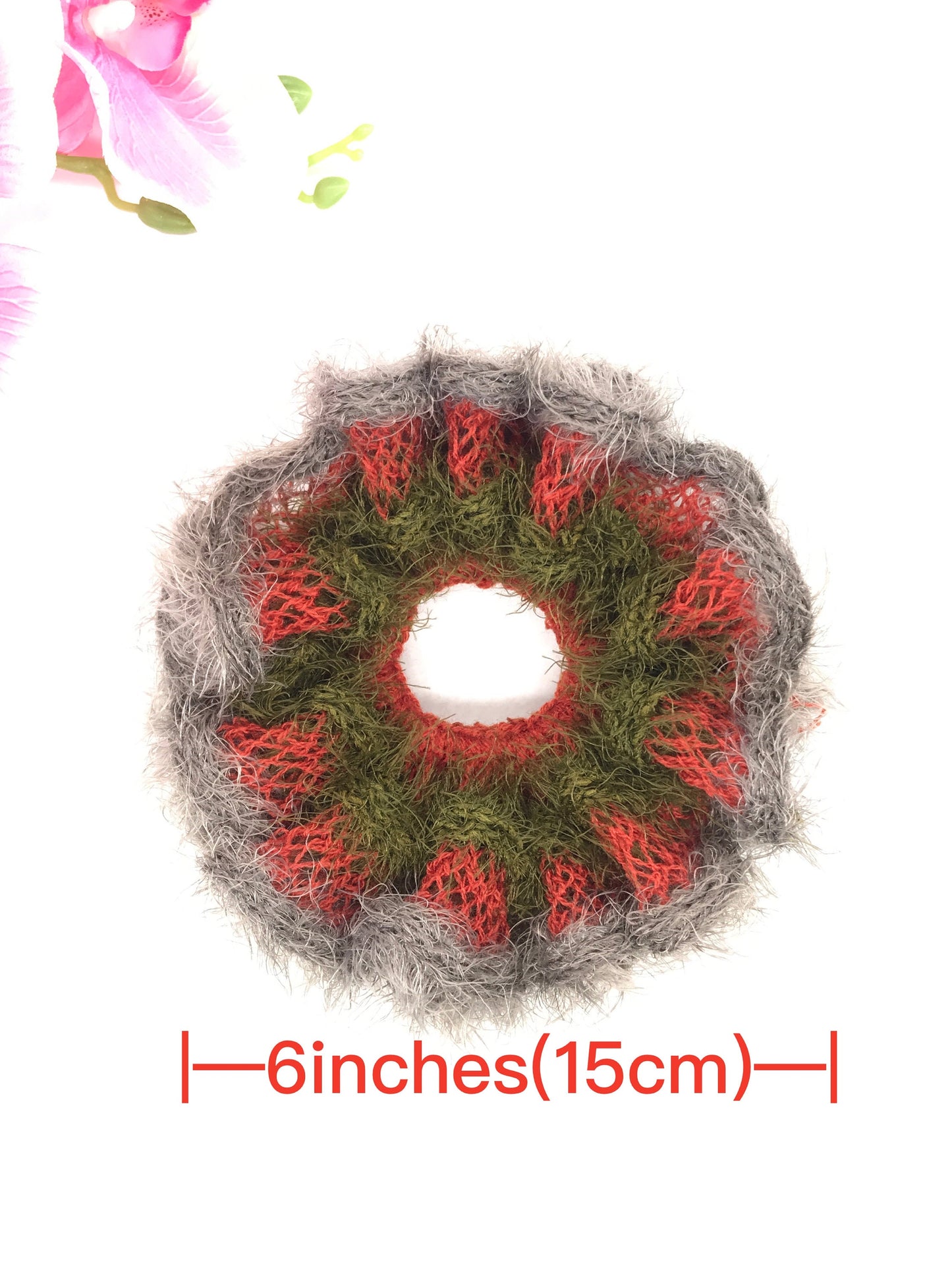 Fancy Scrunchies, Knit Scrunchies, Unique Scrunchies, Ponytail Holders, Bun Holders, Hair Accessories, Hair Ties, Crochet, Gift For Girl Her