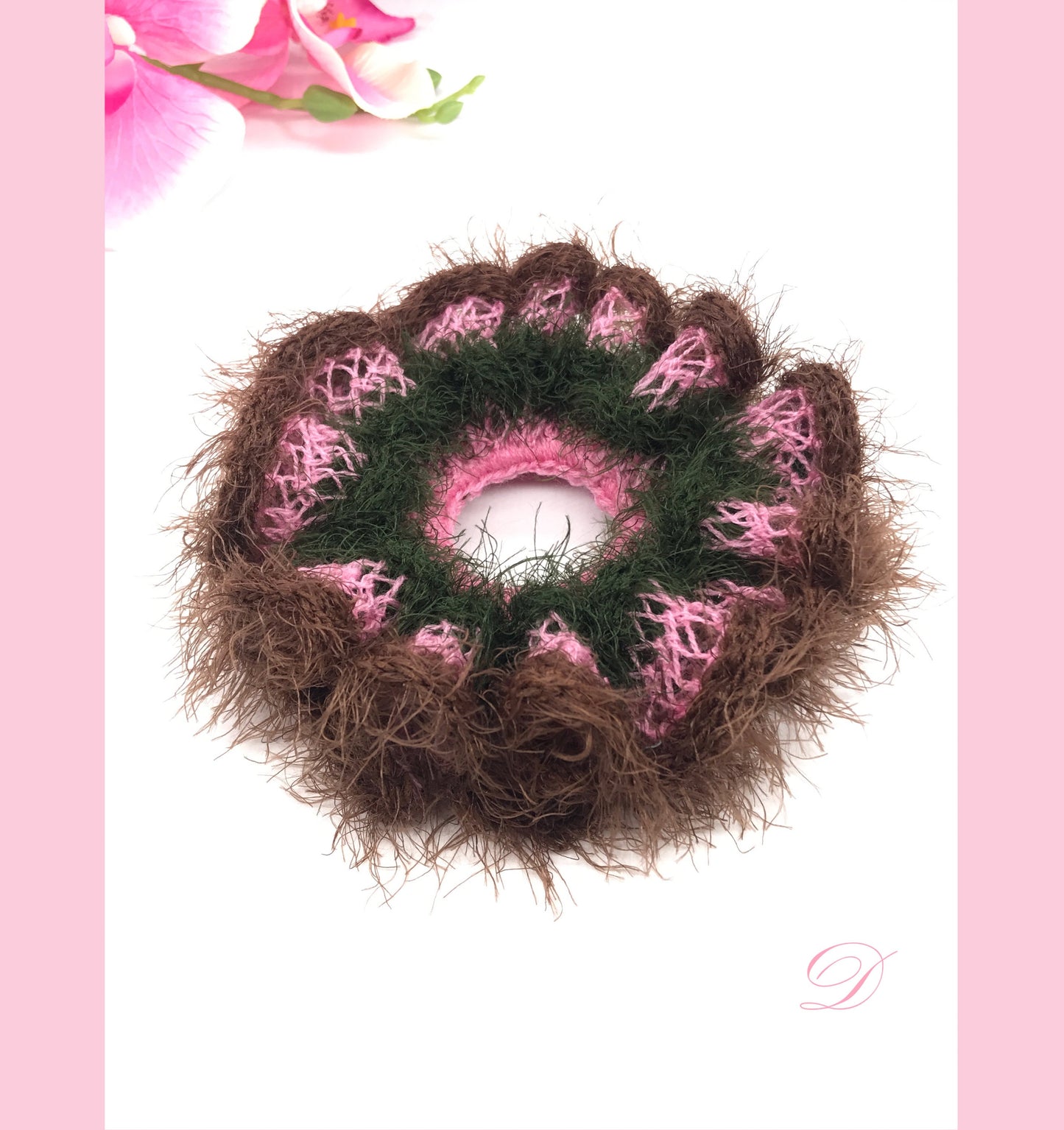 Fancy Scrunchies, Knit Scrunchies, Unique Scrunchies, Ponytail Holders, Bun Holders, Hair Accessories, Hair Ties, Crochet, Gift For Girl Her