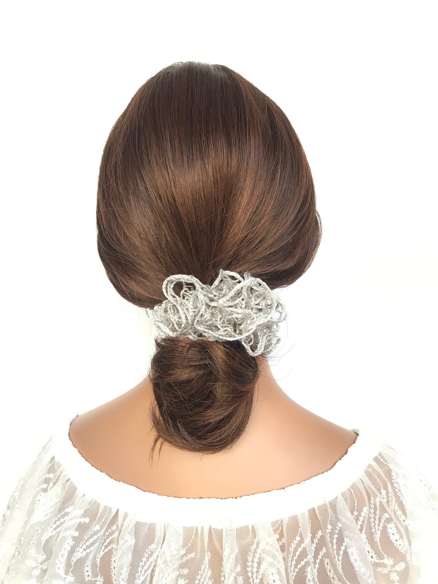 Knit Scrunchies, Fancy Scrunchies, Frilly Scrunchies, Scrunchies Crochet, Ponytail Holders, Bun Holders, Hair Accessories, Gift For Girl Her