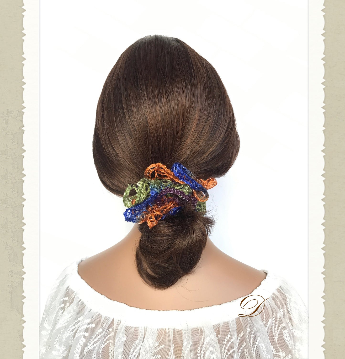 Knit Scrunchies, Fancy Scrunchies, Unique Scrunchies, Ponytail Holders, Bun Holders, Hair Accessories, Hair Ties, Crochet, Gift For Girl Her