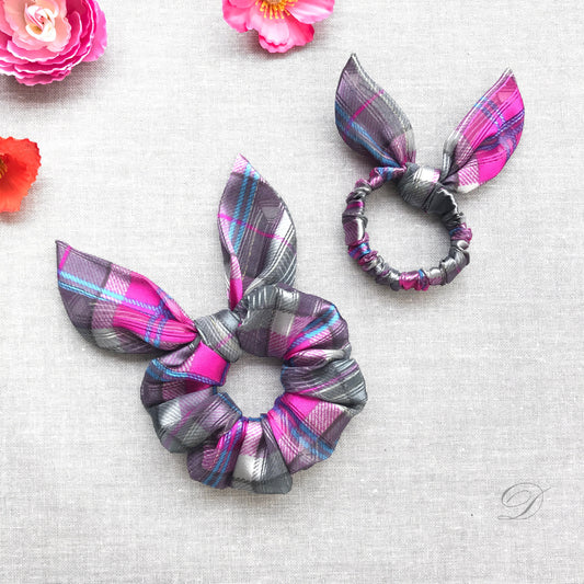 Bow Scrunchies, Scrunchies With Bow, Hair Bow, Bunny Ears Hair Accessories, Ponytail Holders, Bun Holders, Gift For Her, Gift For Girl