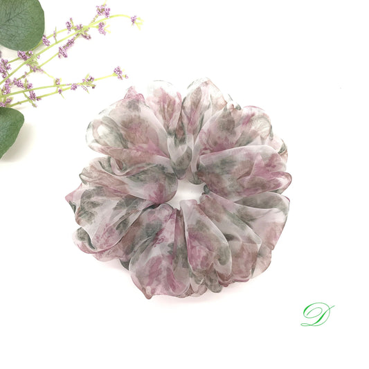 Crystal Scrunchies, Floral Scrunchies, Elegant Scrunchies, Gorgeous Scrunchies, Ponytail Holder, Accessories, Christmas Gift, Gift For Women