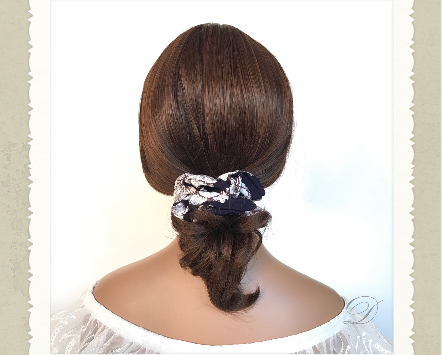 Floral Scrunchies, Fancy Scrunchies, Elegant Scrunchies, Ponytail Holders, Bun Holders, Hair Accessories, Christmas Gift, Gift For Women