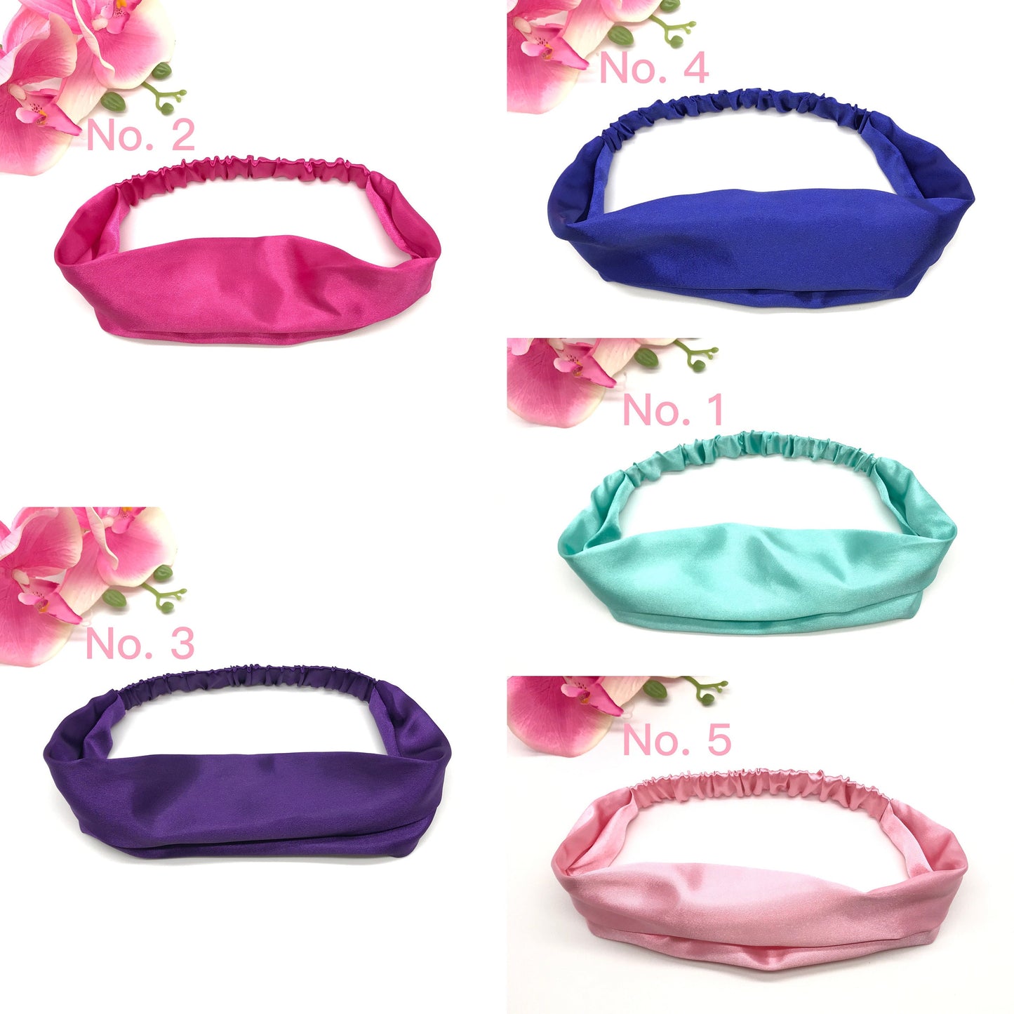 Headbands For Women, Satin Scrunchies, Multiple Colors, Ponytail Holders, Bun Holders, Wide Headband, Christmas Gift, Gift For Girl, Sisters