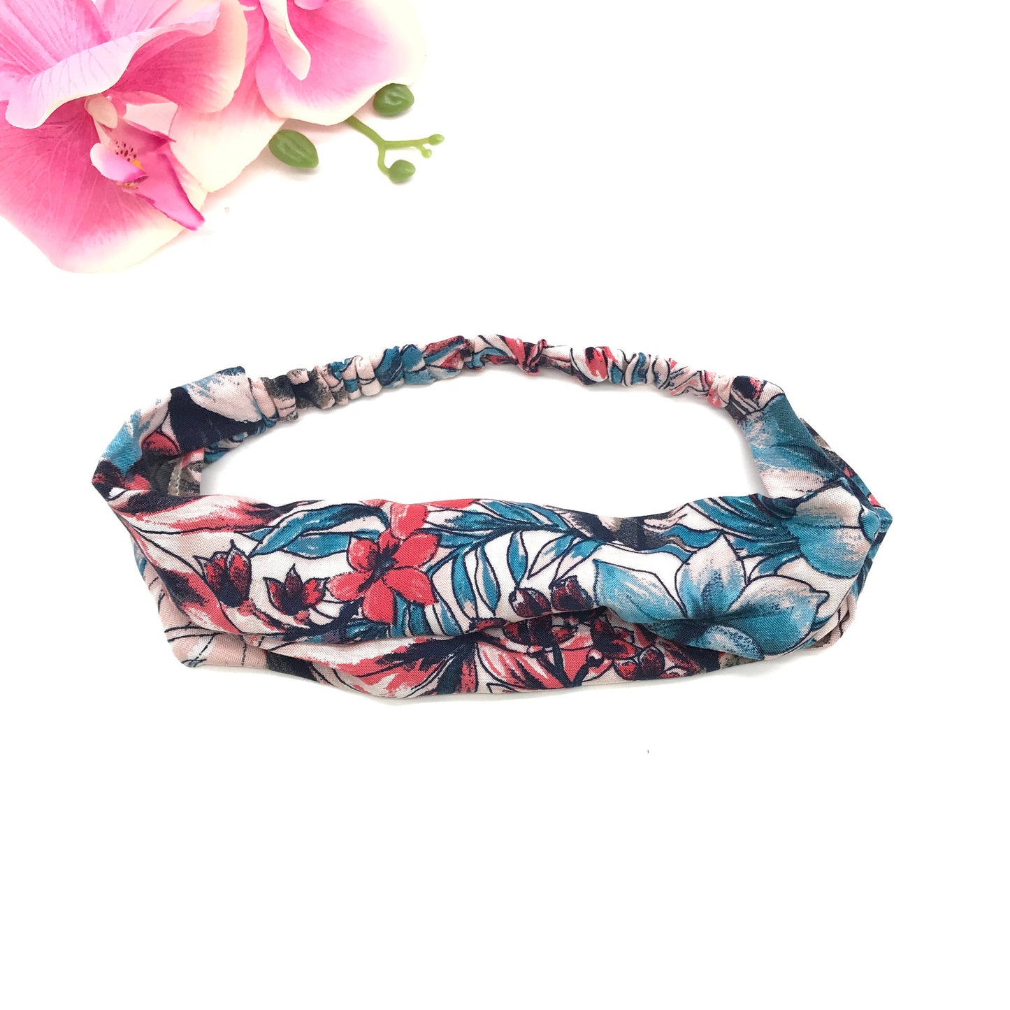 Headbands For Women, Floral Headband, Headband With Elastic Back, Comfortable Hair Band, Wide Headband, Christmas Gift, Gift For Women