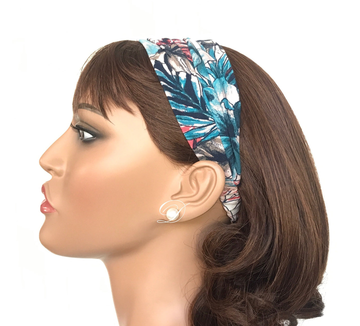 Headbands For Women, Floral Headband, Headband With Elastic Back, Comfortable Hair Band, Wide Headband, Christmas Gift, Gift For Women