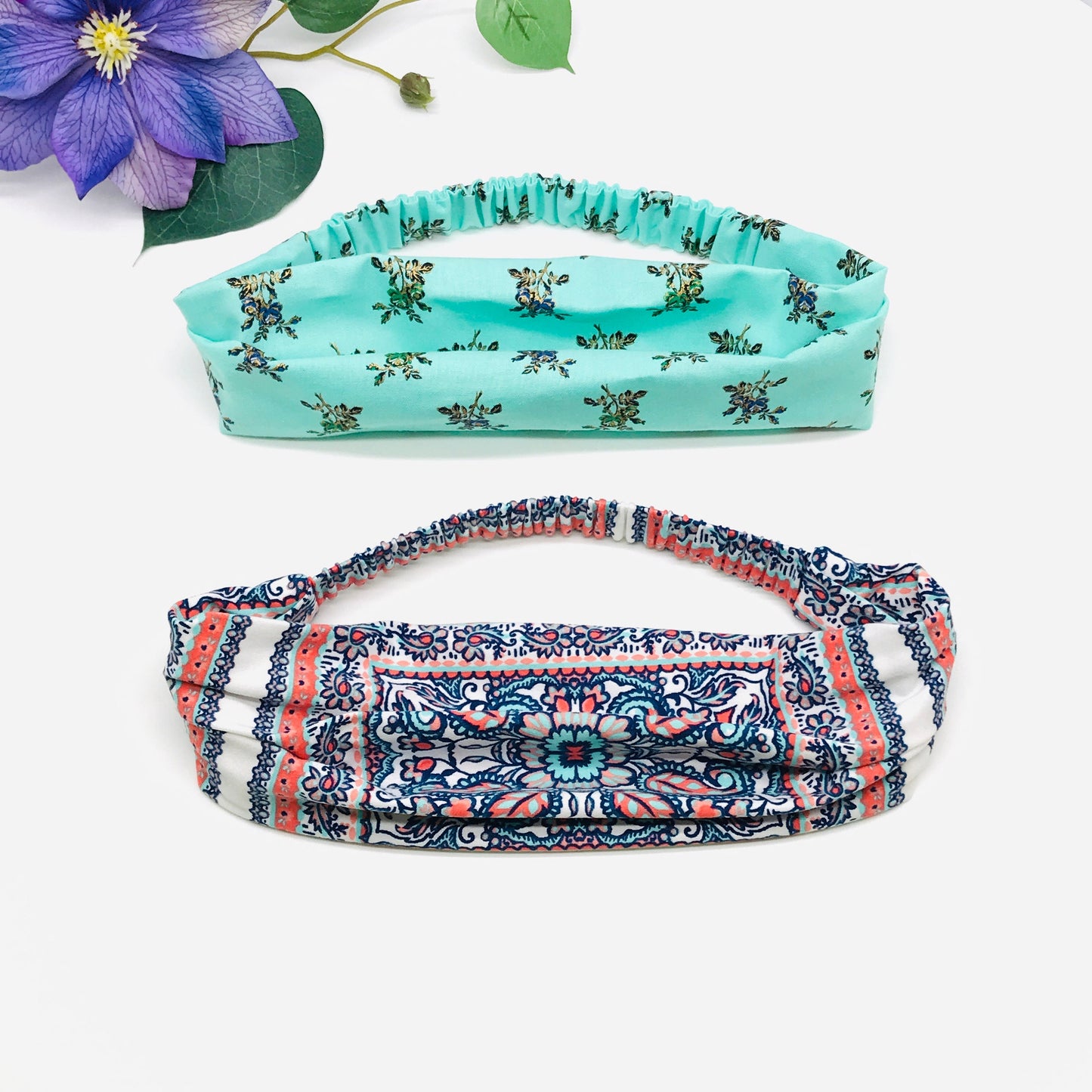 Headbands For Women, Headband, Headband With Elastic Back, Wide Headband, Cotton Hair bands, Christmas Gift, Gift For Women, Gift For Girl