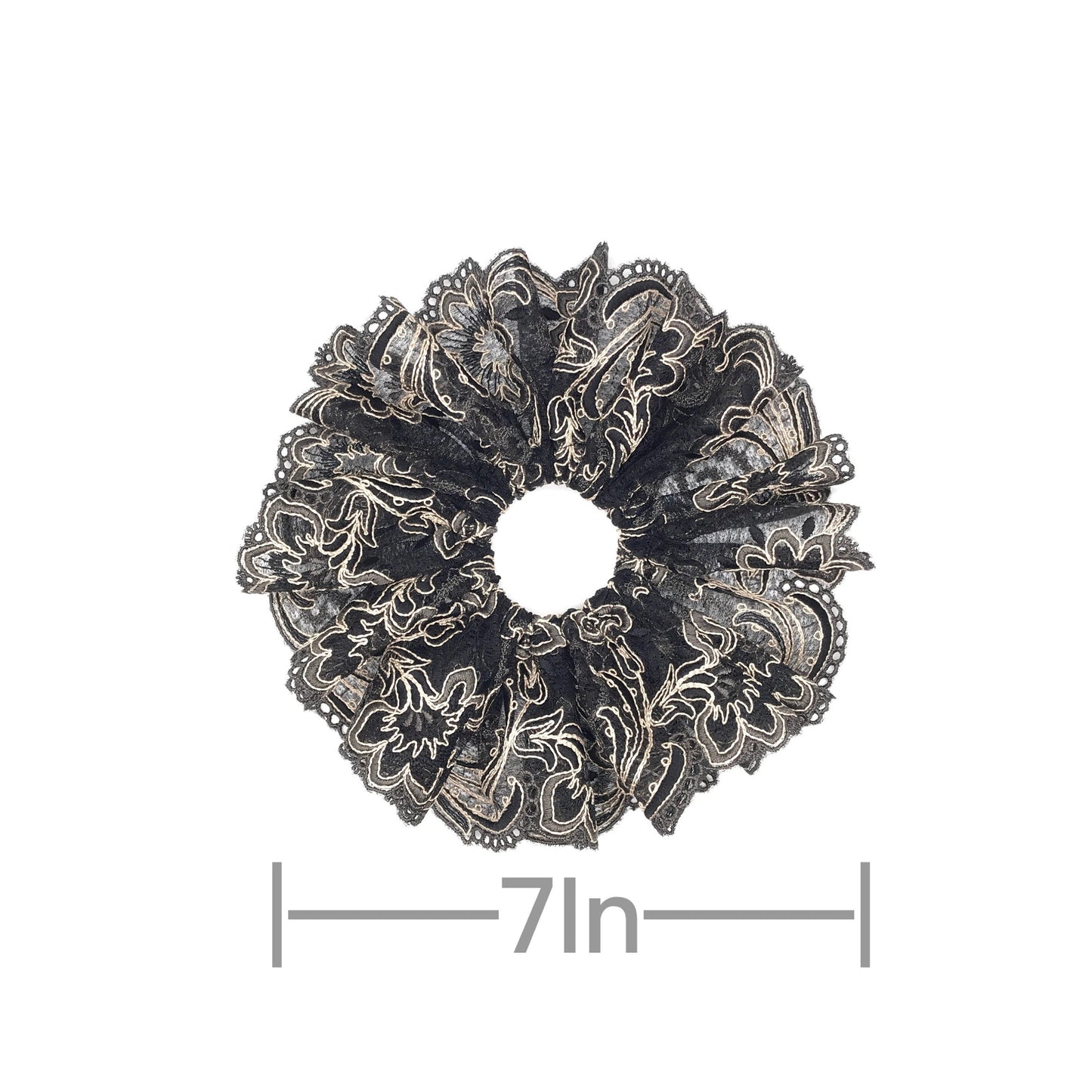 Formal Scrunchies Elegant Scrunchies Gorgeous Scrunchies Embroidery Scrunchy Stylish Hair Ties Ponytail Holders Designed by Daria L Fashion