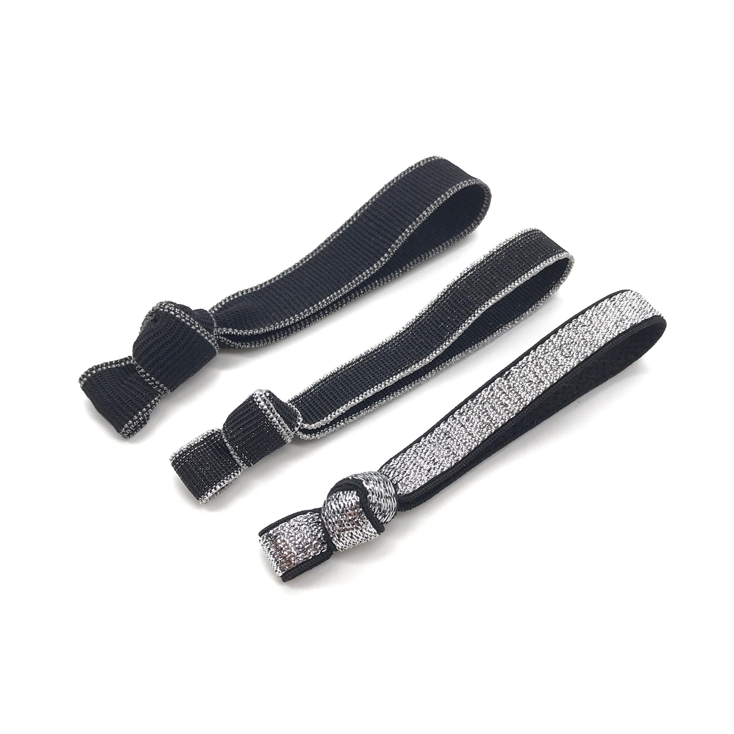 Ribbon Knotted Hair Ties Elastic Ribbon Hair Ties Ponytail Ribbon Hair Ties Knotted Fold Over Hair Band Glittery Designed by Daria L Fashion