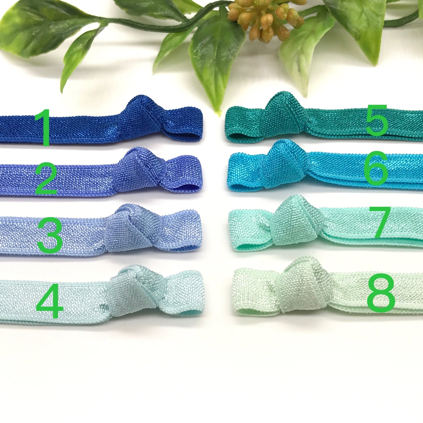 Ribbon Knotted Hair Ties Elastic Ribbon Hair Ties Ponytail Ribbon Hair Ties Knotted Fold Over Hair Bands Stylish Designed by Daria L Fashion