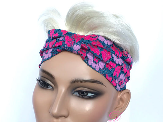 Daria L Stretch Headband Bow-Shaped Headband Unique Headband Floral Headband Stylish Headband For Girl / Women Fancy Hair Strap Gift For Mom