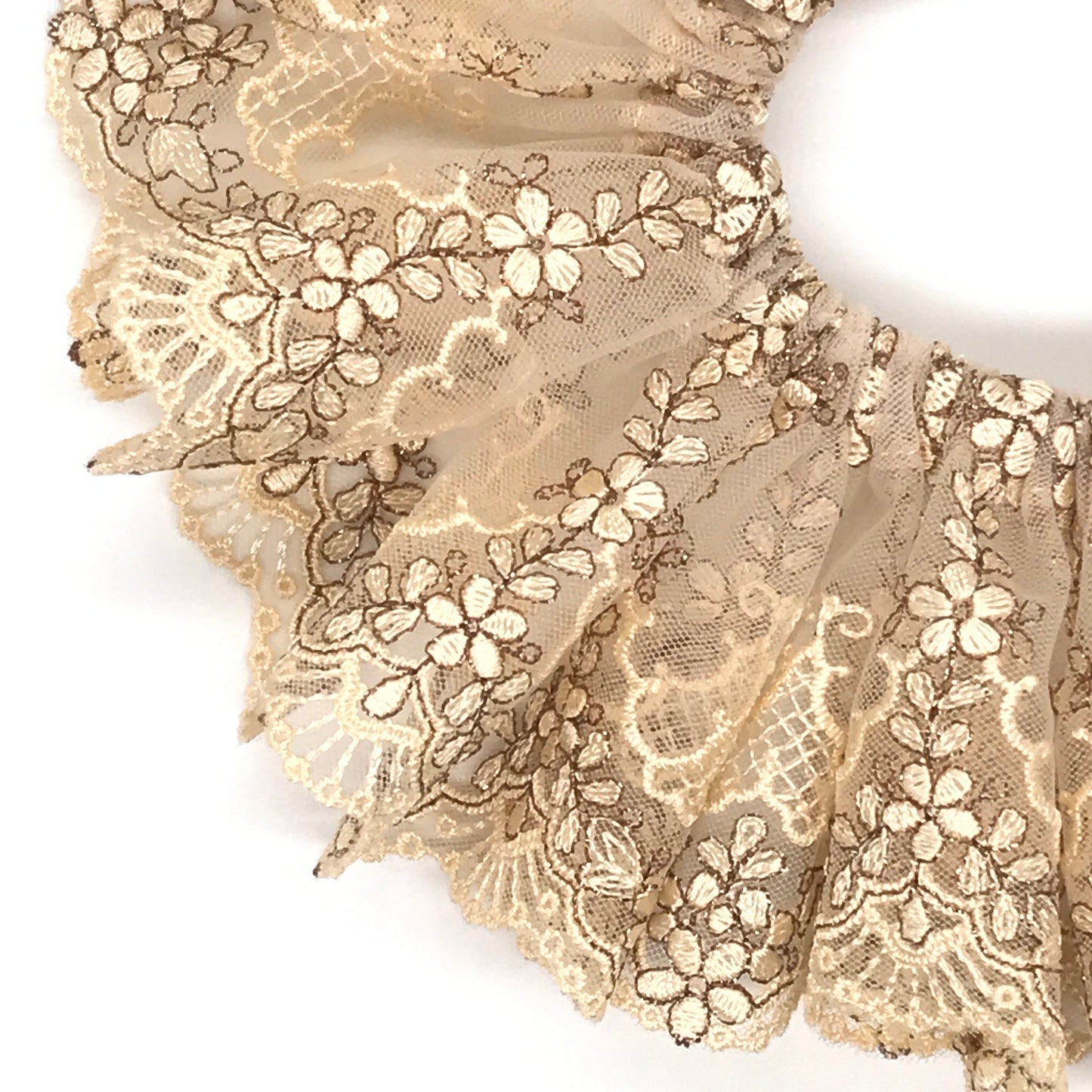 Daria L Formal Scrunchies Sunday Wear Elegant Scrunchies Church Wear Embroidery Scrunchies Ponytail Holders Stylish Hair Ties Gift For Mom