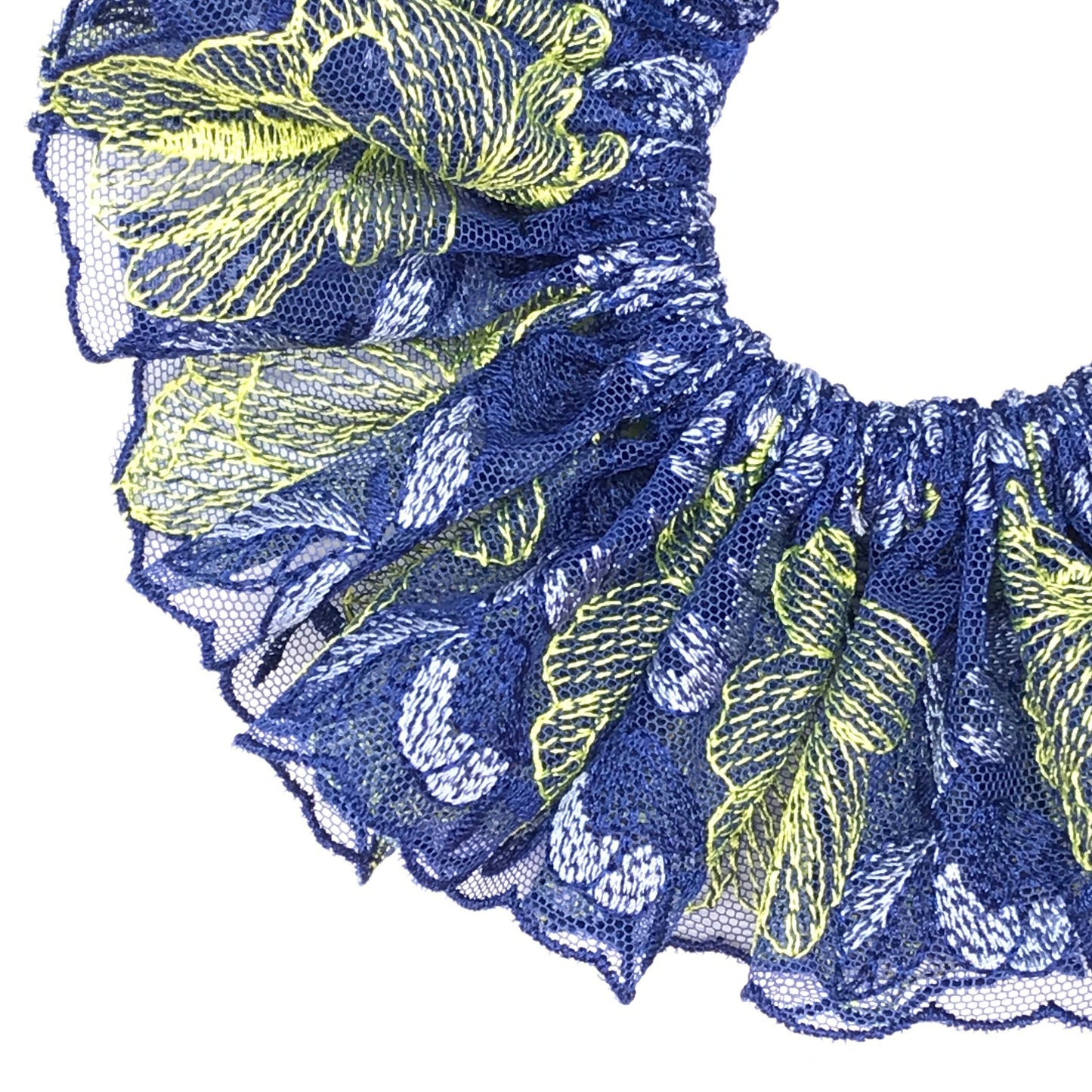 Daria L Floral Scrunchies Romantic Scrunchies Party Scrunchies Spring Scrunchies Summer Scrunchies Royal Blue Ponytail Holder Gift For Mom