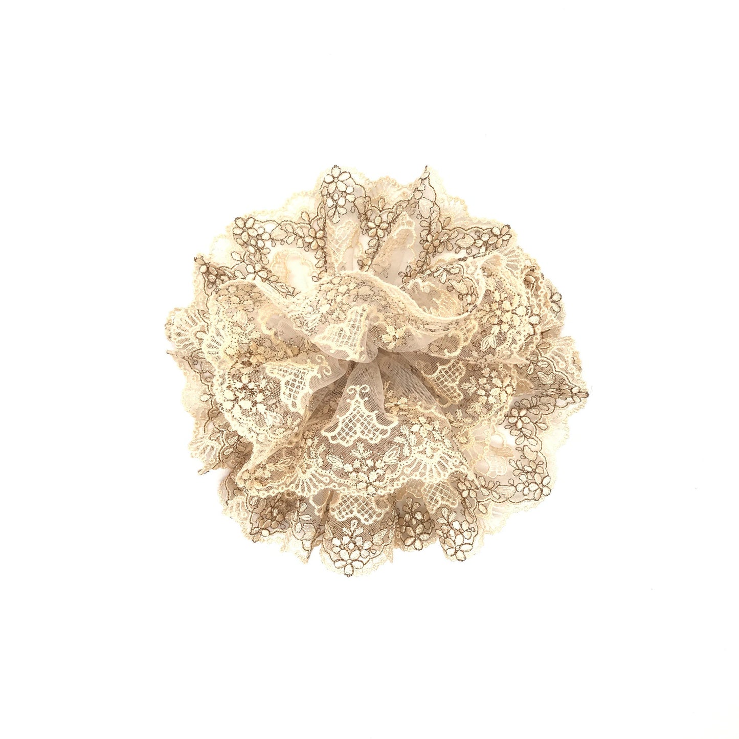 Daria L Formal Scrunchies Sunday Wear Elegant Scrunchies Church Wear Embroidery Scrunchies Ponytail Holders Stylish Hair Ties Gift For Mom