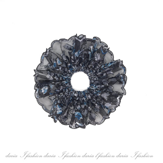 Daria L Elegant Scrunchies Formal Event Scrunchies Party Favors Scrunchies Charming Colors Embroidered Stylish Hair Accessories Gift For Mom