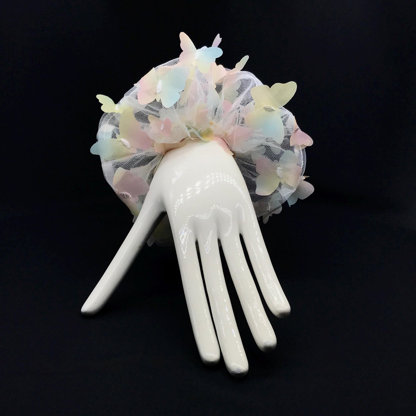 3D Butterfly Tulle Scrunchies Unique Hair Accessory Stylish Hair Ties Creative Ponytail Holder in Colorful Multiple Colors Perfect for Girls