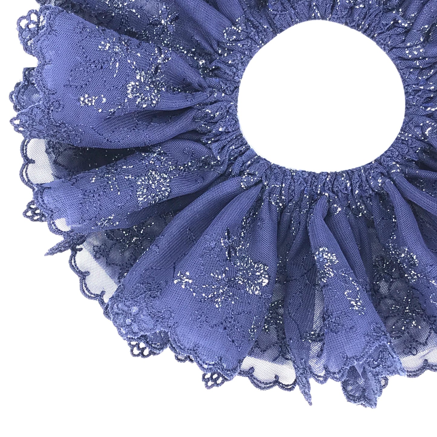Elegant Scrunchies, Formal Wear, Matured, Attractive Hair Accessories, Stylish Hair Ties, Creative Ponytail Bun Holders in Royal Blue Color