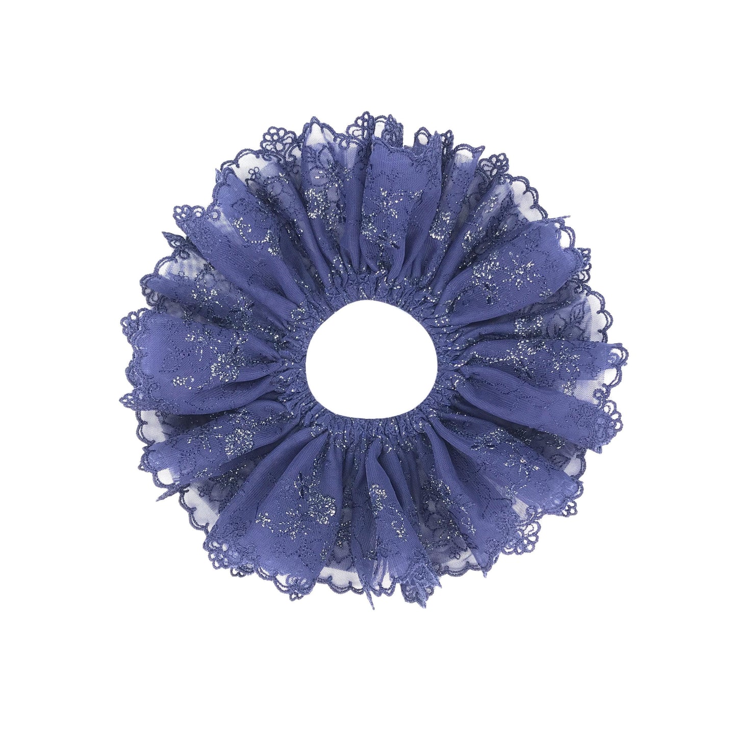 Elegant Scrunchies, Formal Wear, Matured, Attractive Hair Accessories, Stylish Hair Ties, Creative Ponytail Bun Holders in Royal Blue Color