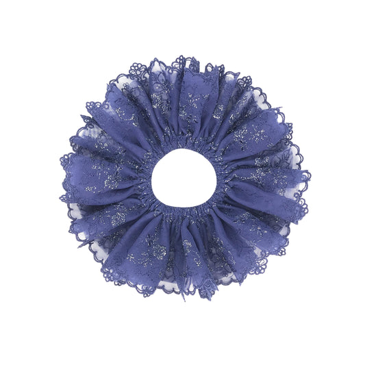Elegant Scrunchies, Formal Wear, Matured, Attractive Hair Accessories, Stylish Hair Ties, Creative Ponytail Bun Holders in Royal Blue Color