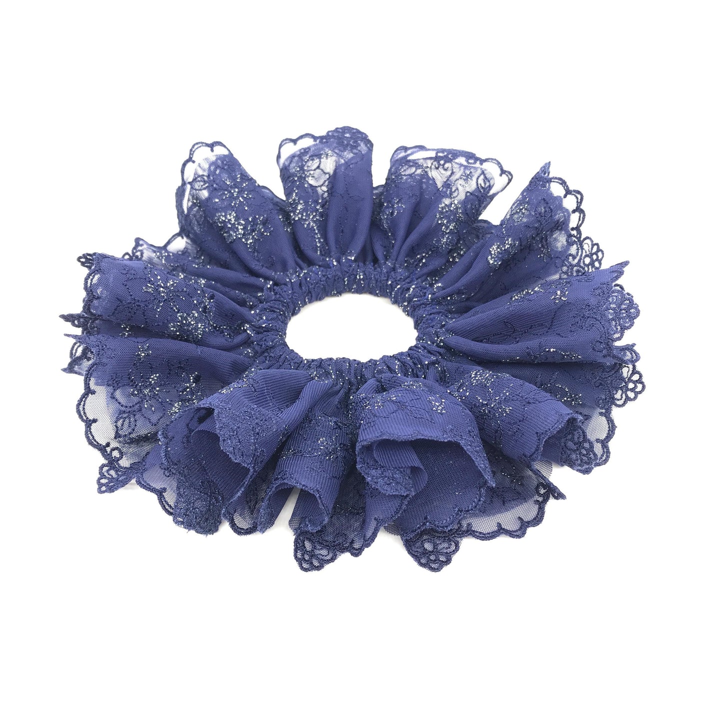 Elegant Scrunchies, Formal Wear, Matured, Attractive Hair Accessories, Stylish Hair Ties, Creative Ponytail Bun Holders in Royal Blue Color