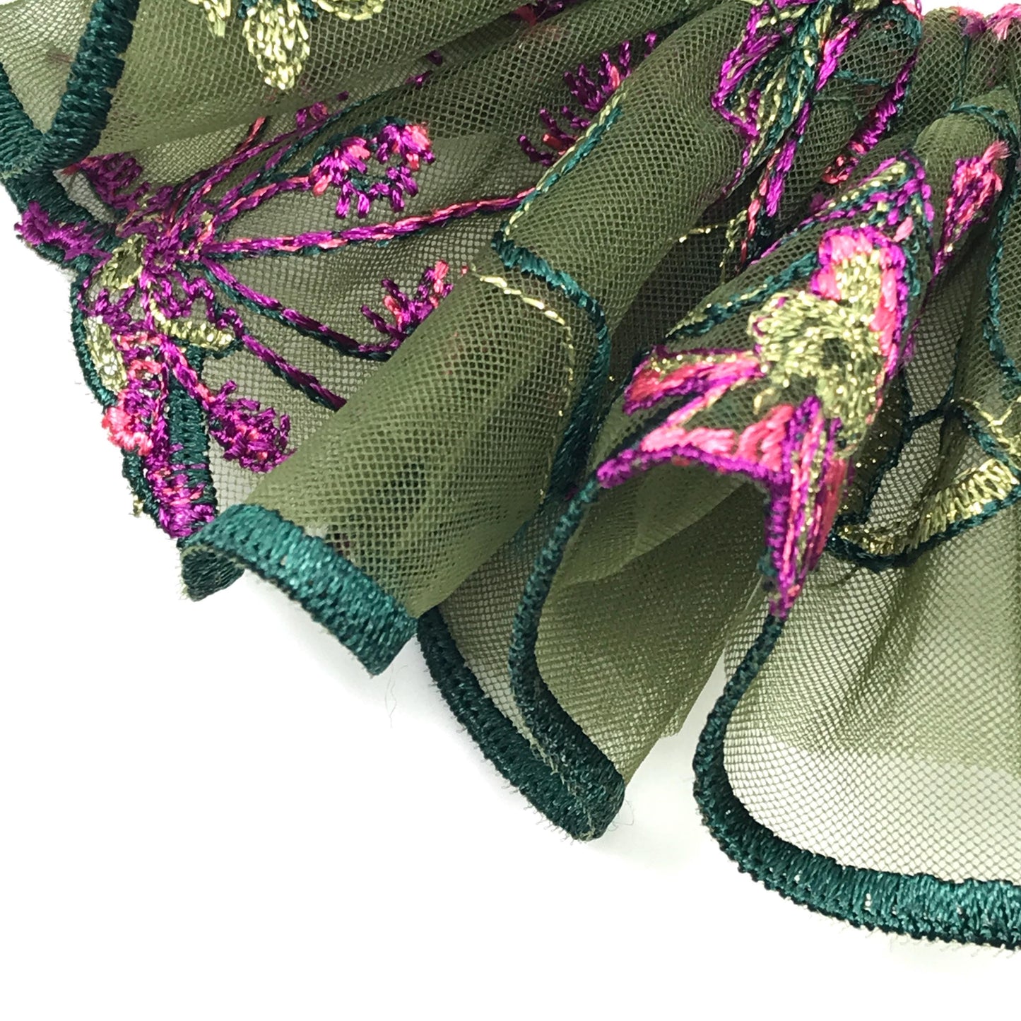 Gorgeous Scrunchies Floral Scrunchy Passionate Colors Club Party Wear Trendy Hair Accessories Stylish Hair Ties Creative Ponytail Holders