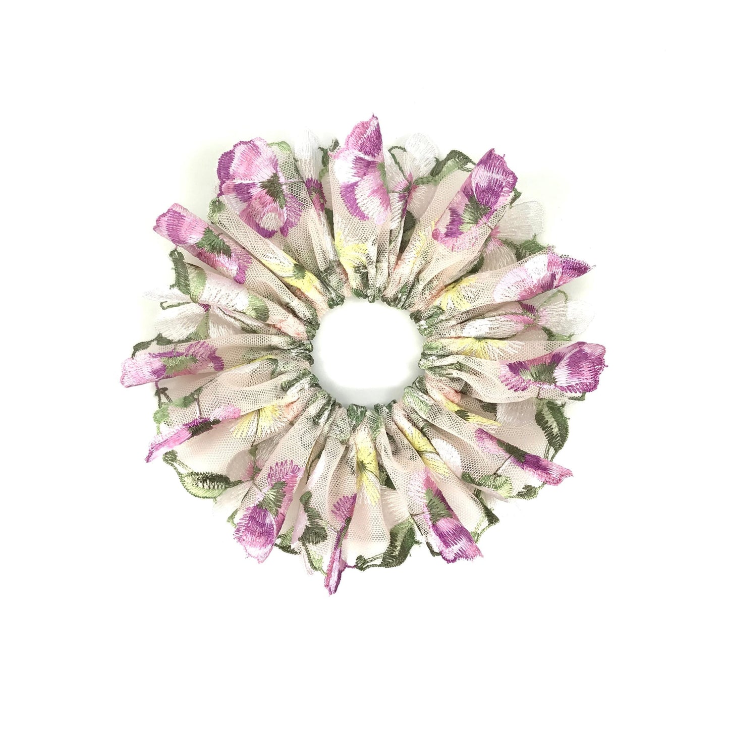 Gorgeous Scrunchies Floral Scrunchy Passionate Color Daily Beach Party Wear Trendy Hair Accessories Stylish Hair Ties Unique Ponytail Holder