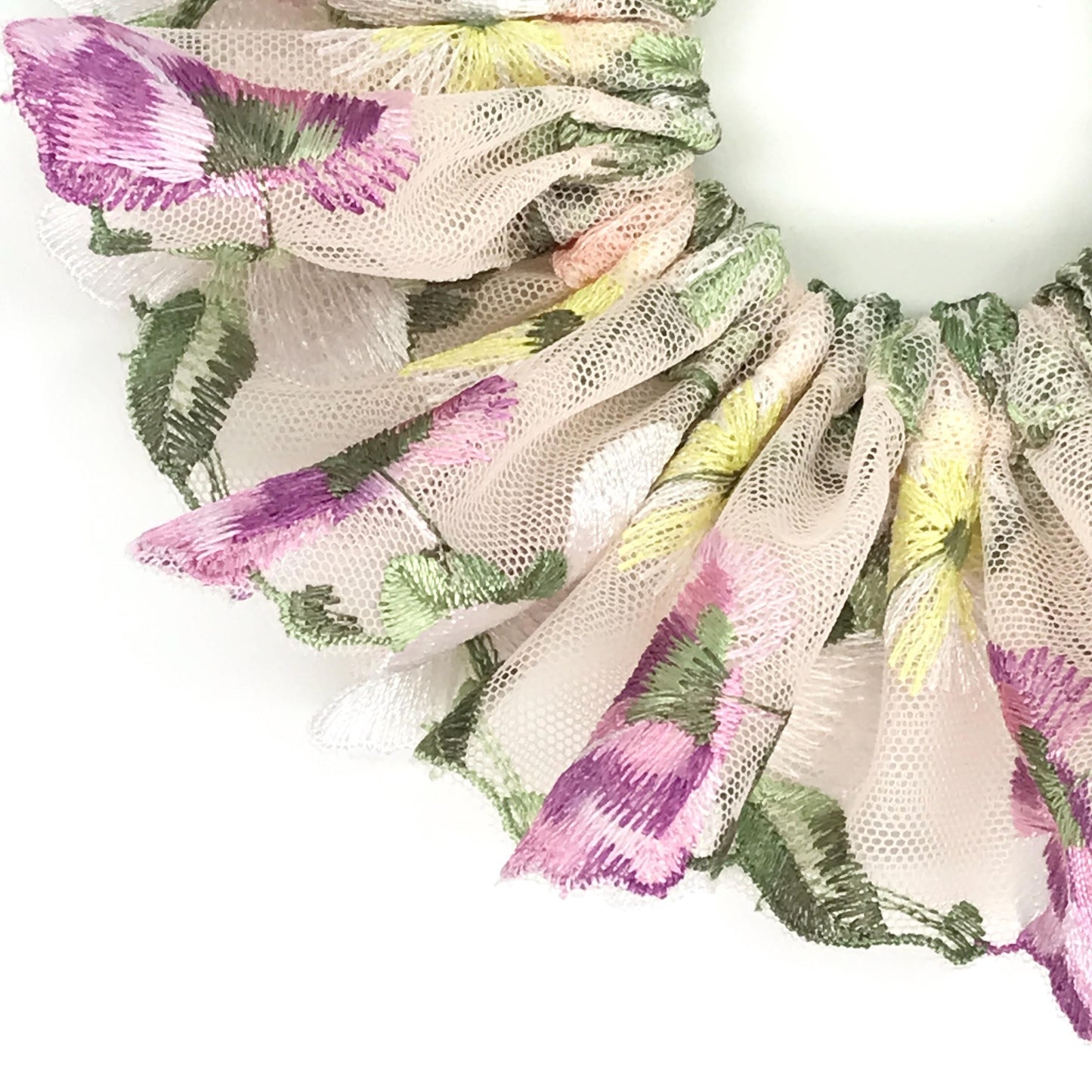 Gorgeous Scrunchies Floral Scrunchy Passionate Color Daily Beach Party Wear Trendy Hair Accessories Stylish Hair Ties Unique Ponytail Holder