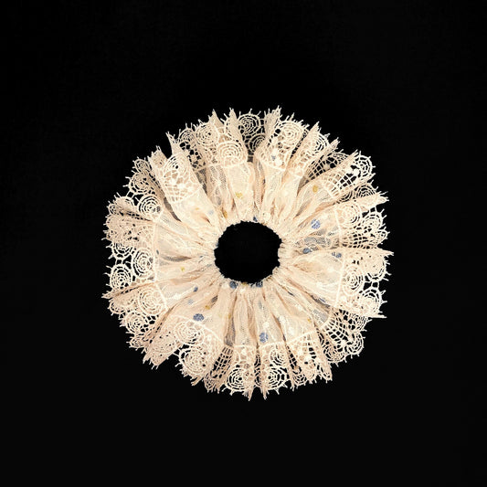 Formal Scrunchies Elegant Scrunchy Embroidery Polka Dot Sunday Party Wear Trendy Accessories Creative Ponytail Bun Holders Stylish Hair Ties